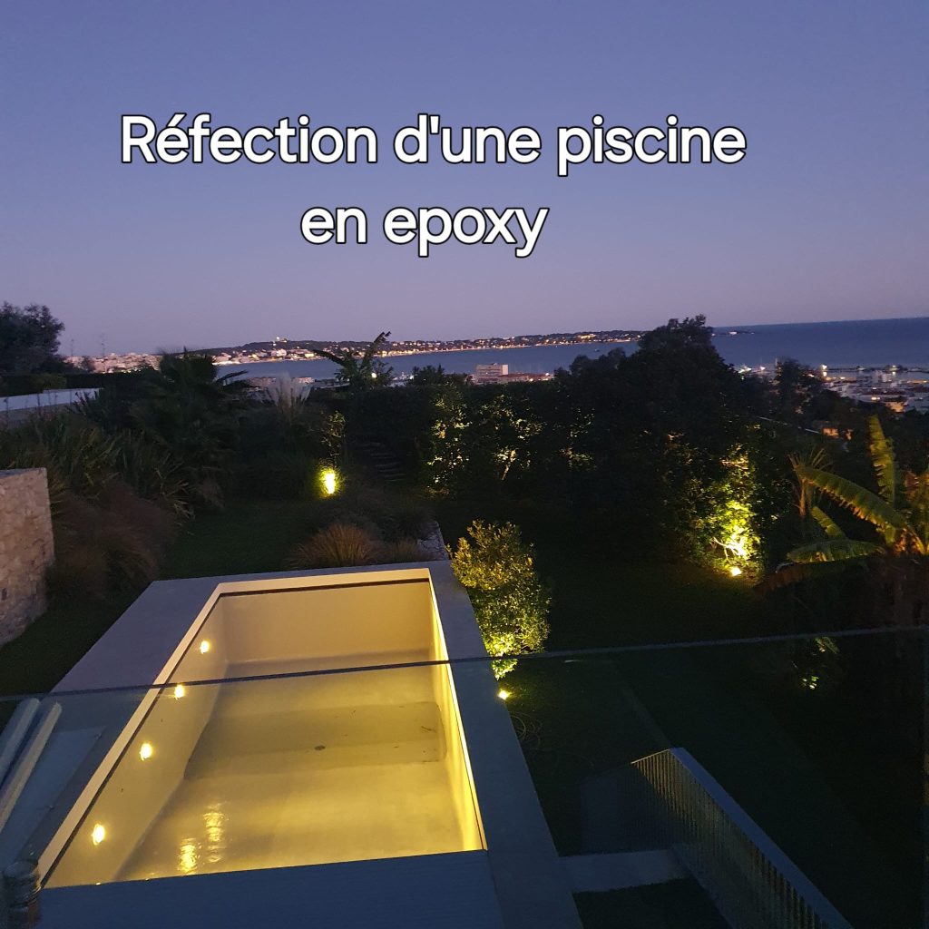 Réfection d'une piscine en epoxy